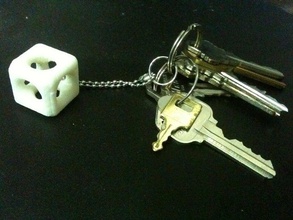 cube key chain keychains 3d print model - Mito3D