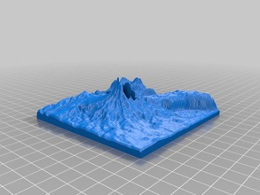 png volcano map scans replicas 3d print model - Mito3D