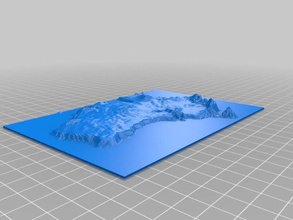 austrália mapa varreduras réplicas 3d print model - Mito3D