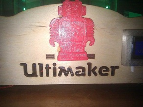 ultimaker robot mascotte de l'ornement capot d'autres mignon souvenir 3d print model - Mito3D