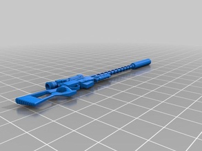 fallout new vegas suppressed carbon fiber sniper rifle props 3d print model - Mito3D
