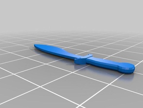 fallout new vegas gladius facão adereços 3d print model - Mito3D