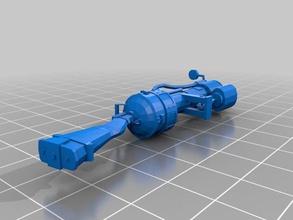 fallout new vegas demiryolu tüfek sahne 3d print model - Mito3D