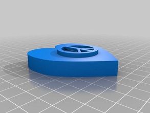 peace maker keychain 3d printer accessories 3d print model - Mito3D