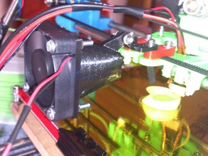j-head fan duct prusa i2 gregs extruder 3d printer accessories 3d print model - Mito3D
