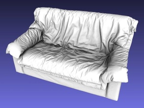 sofá de cuero modelo muebles 3d print model - Mito3D
