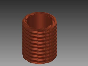 coil cup containers 3d print model - Mito3D