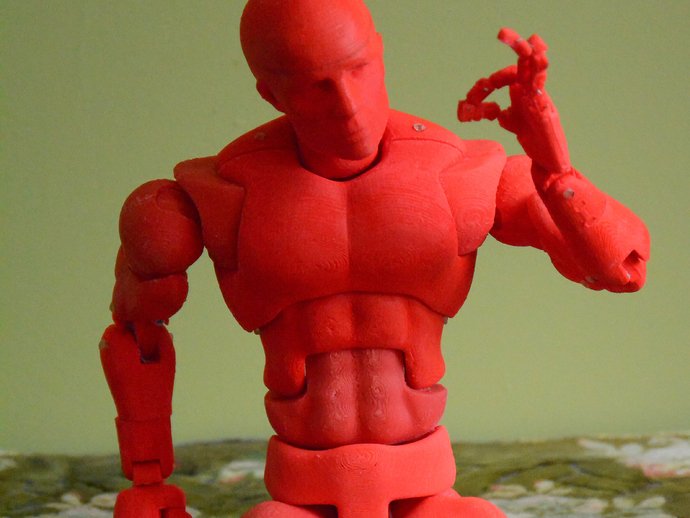 açık kaynak aksiyon figürü 70 puan aka dexter artikülasyon diğer articulable 3D print model - Mito3D