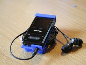 archos vision 1 belt clip headphone lead holder other 3d 3d print model - Mito3D