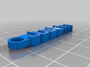 justin Anahtarlık organizasyon özelleştirilmiş 3d print model - Mito3D