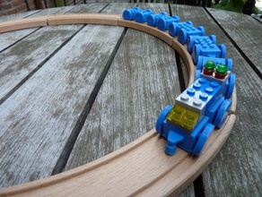 treno giocattolo lego altri ruote 3d print model - Mito3D