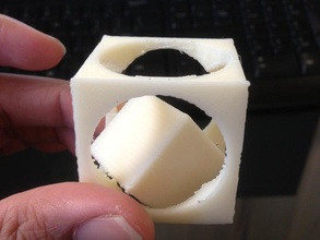 cube inside math art 3d print model - Mito3D