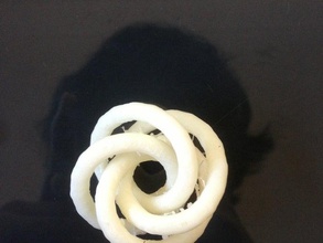 complex knotted torus donut math art 3d print model - Mito3D