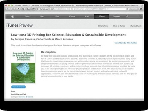 livre ibook baixo custo de impressão 3d educação em ciências do desenvolvimento sustentável multimédia open source livro-texto 3d print model - Mito3D