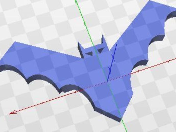 batman scout lenço de slides jóias 3D print model - Mito3D