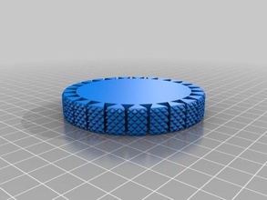 my customized morestretchlet bracelet gila bracelets 3d print model - Mito3D