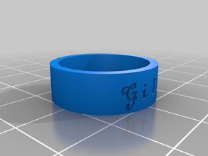 il mio personalizzato anello di gila anelli 3d print model - Mito3D