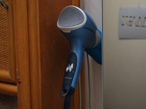 hair-dryer-holder bathroom hair dryer mount 3d print model - Mito3D