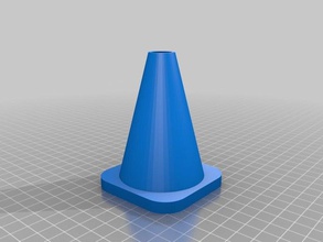 traffic cone buildings structures 3d print model - Mito3D