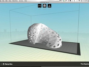 parametric art flow lampshade math 3d print model - Mito3D