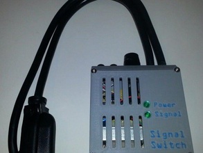 audio signal power switch case 3d print model - Mito3D
