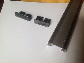 cuchillo soporte magnético de montaje la pieza reemplazo cocina comedor 3d print model - Mito3D
