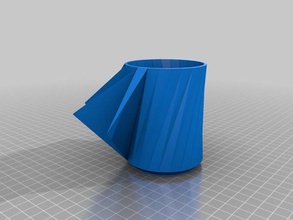 crazy beaker art muchos triangles sculptures cup 3d print model - Mito3D