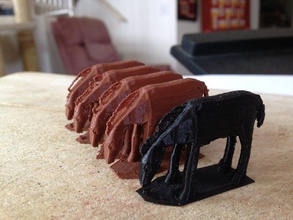 caballo de pie los animales 3d print model - Mito3D