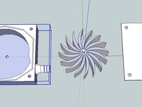 pompa acqua a máquina ferramentas 3d print model - Mito3D