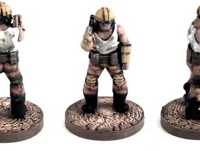 Düzelt man people 28mm 54mm character continuum engineer fantasy future game gaming miniature model multiverse post-apocalyptic rpg scifi tabletop 3d print model - Mito3D