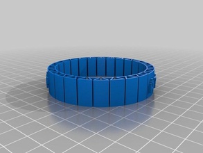 brazalete con nombre bracelets customized 3d print model - Mito3D