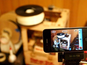 iphone 4 Stativ montieren Kamera 3d vorgestellten Haushalt Fotografie sketchup nützlich 3d print model - Mito3D