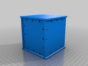 meine angepasste parametrische box 100x100x100 Elektronik 3d print model - Mito3D