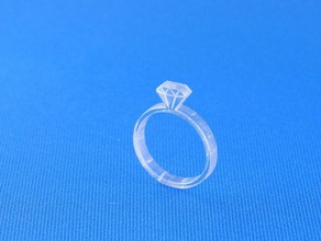diamond ring other acrylic jewelry laser lasercut cutter robbinsvillehighschool 3d print model - Mito3D