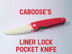 liner lock cuchillo de bolsillo herramientas mecanismo 3d print model - Mito3D