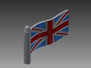 union jack bandera del reino unido signos logotipos 3d print model - Mito3D