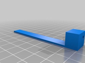 cantilever drapeau 3d de l'imprimante pièces L'imprimante cupcake mise à niveau la partie axe 3d print model - Mito3D
