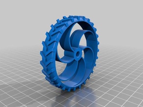 rueda robocar mecánica juguetes 3d print model - Mito3D