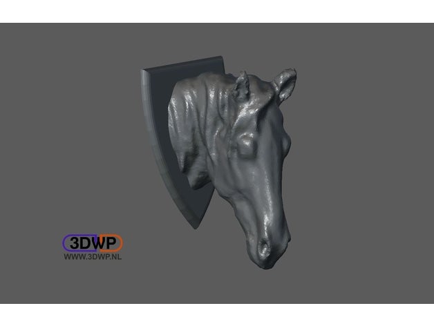 testa di cavallo le scansioni repliche Scansione 3d Scanner animale art artec la scultura statua trofeo 3D print model - Mito3D
