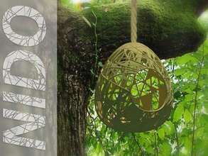 el nido al aire libre jardín pajarera pájaro de casa roma 3d print model - Mito3D