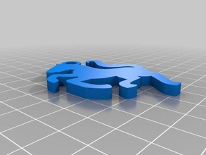 twents ros keychain 2d art 3d print model - Mito3D