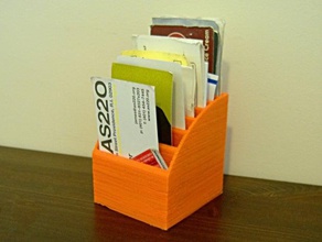 organizador de tarjetas visita otros escritorio organización 3d negocios titular la tarjeta los hogares oficina openscad útil 3d print model - Mito3D