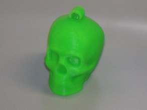lisa printable skull keychain keychains 3d print model - Mito3D