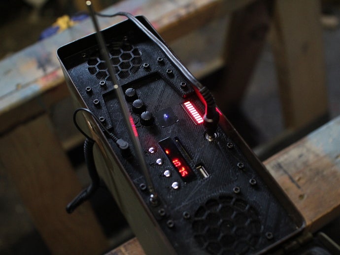 munizioni tin stereo frontalino audio 3D print model - Mito3D