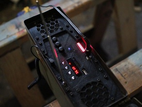 munição de estanho estéreo frontal áudio 3d print model - Mito3D