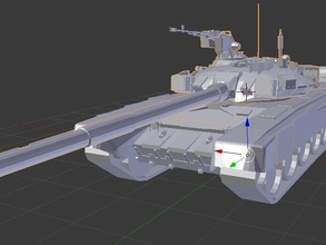 el t-90 los vehículos 3d print model - Mito3D