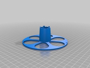 my customized 2n2r5 parametric 2 piece interlocking spool 100 printable 3d printer accessories 3d print model - Mito3D