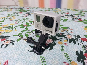 gopro reta monte de 35 mm, cc câmera barspin daniel noree hd herói hero 3 3d print model - Mito3D