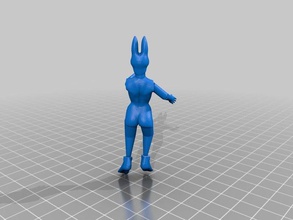 keline rabbit necromancer sculptures customized 3d print model - Mito3D