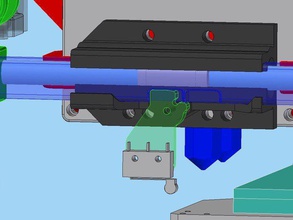 lulzbot taz retráctil z-sonda automática de la cama compensación intensidad g29 mod 3d impresora accesorios sonda 3d print model - Mito3D